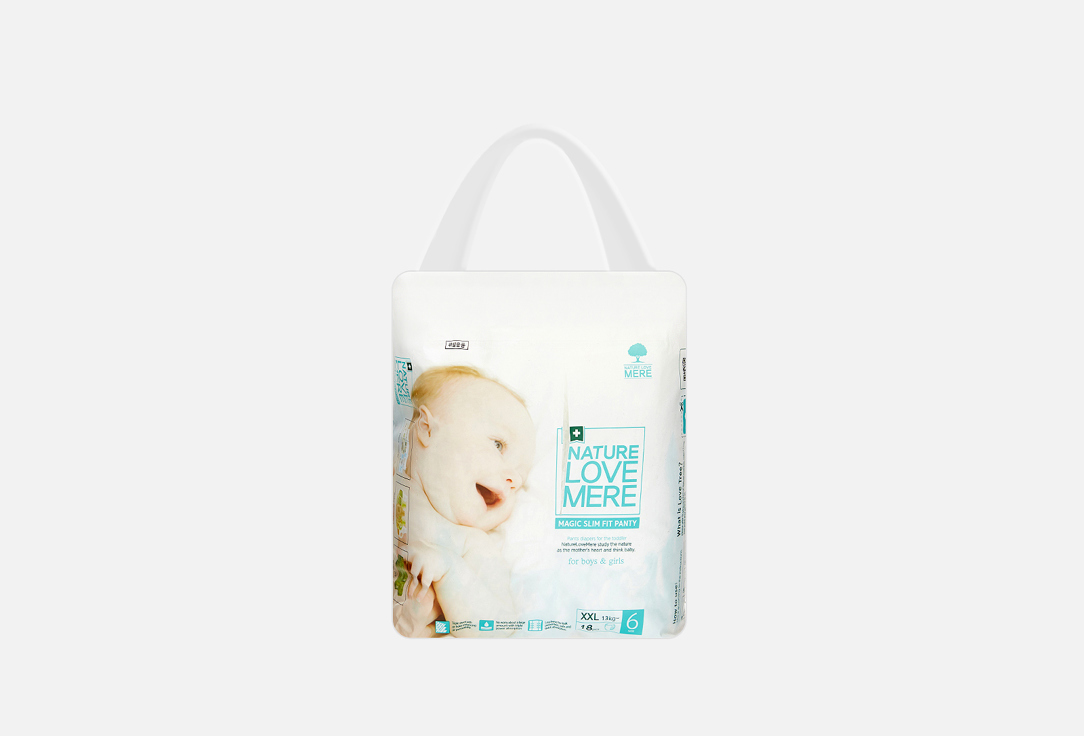 Изображение товара Трусики-подгузники NATURE LOVE MERE MAGIC SLIM, XXL, 13kg