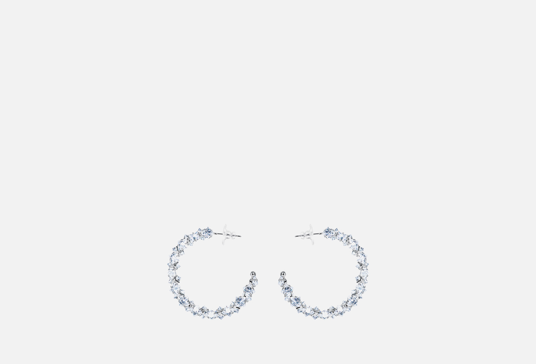 Изображение товара серьги гвоздики LOVE Сверкающие серебряные