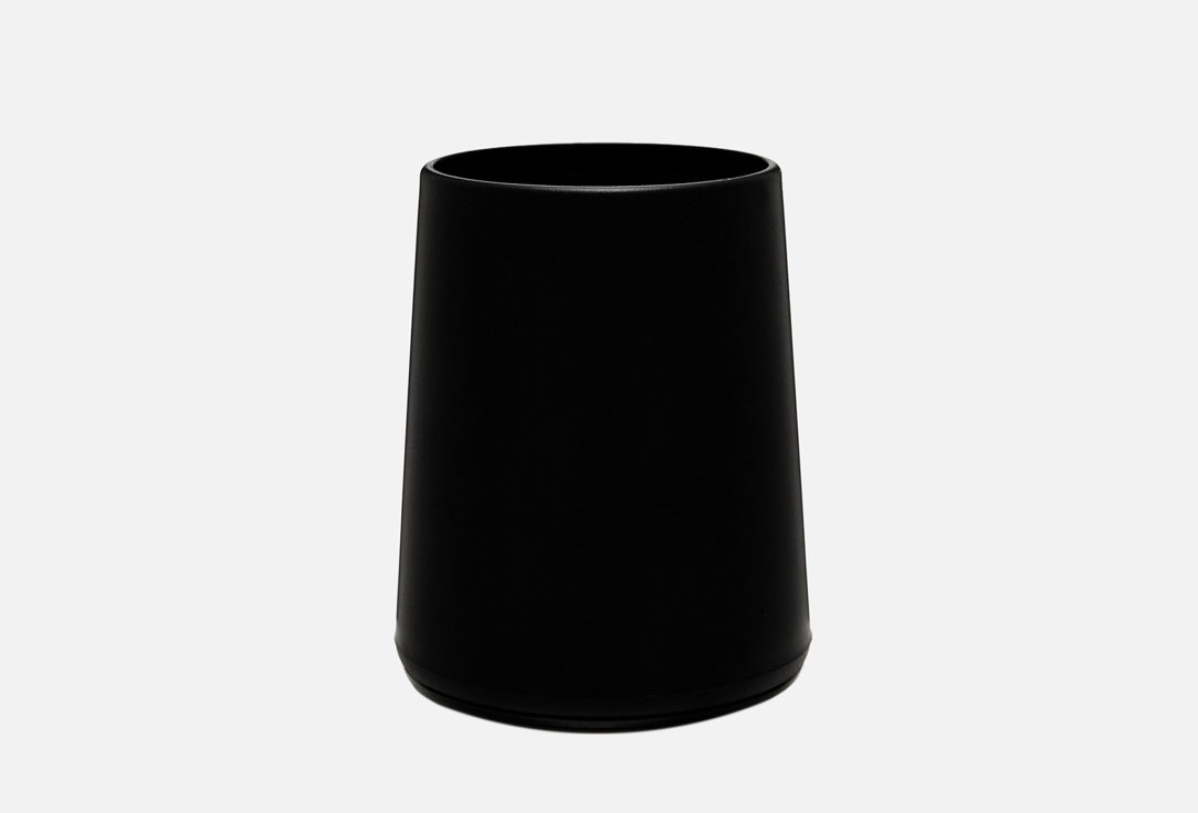 Изображение товара Стаканчик для зубных щеток Ridder Kira Black ABS пластик минималистичный дизайн