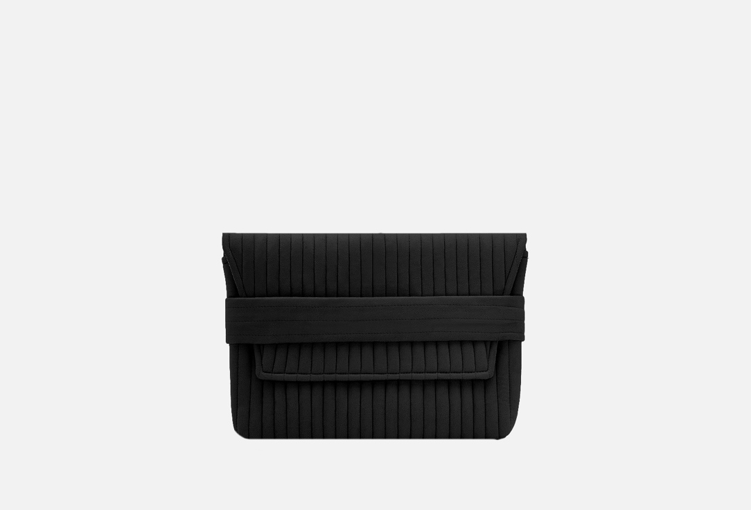 Изображение товара Кейс для ноутбука Around the World Черная замша 33х23 см мягкий и стильный