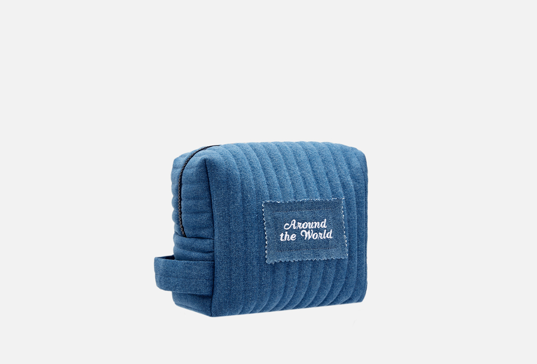 Изображение товара Джинсовая косметичка Around the World Big для путешествий и ухода