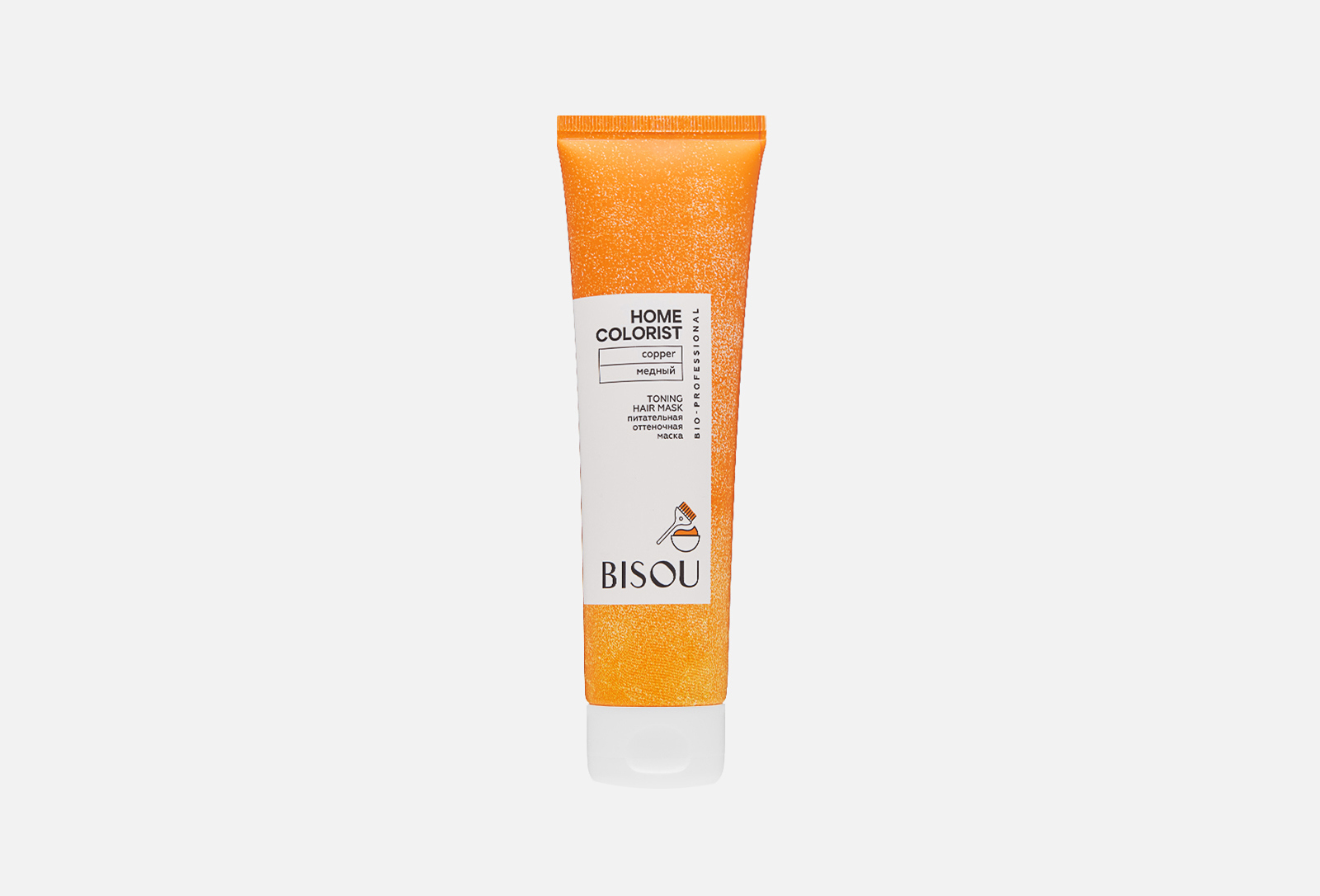 Bisou Оттеночная маска для волос HOME COLORIST Медный 150 мл — купить ...
