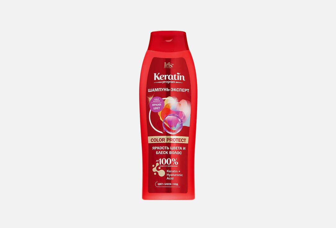

Шампунь для защиты цвета волос IRIS COSMETIC, Keratin program COLOR PROTECT 400 мл