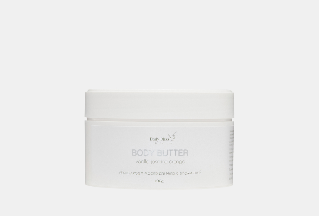 

Крем-баттер для тела DAILY BLISS SKINCARE, Vanilla, jasmine & orange 200 мл