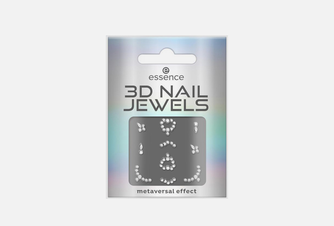 Стикеры для ногтей ESSENCE 3d nail jewels 02 Mirror universe 10 шт essence средство для укрепления ногтей essence the calcium nail care polish