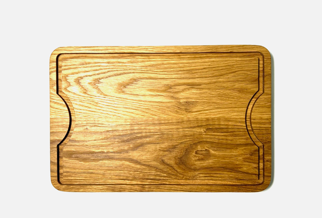 Разделочная доска с желобом и ручками LOFTYWOOD Oak cutting board 30x20 cm 1 шт