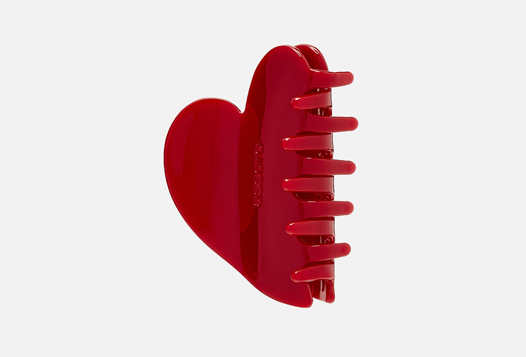 Изображение товара Крабик для волос Assoro бордовое сердце стильный аксессуар для женщин