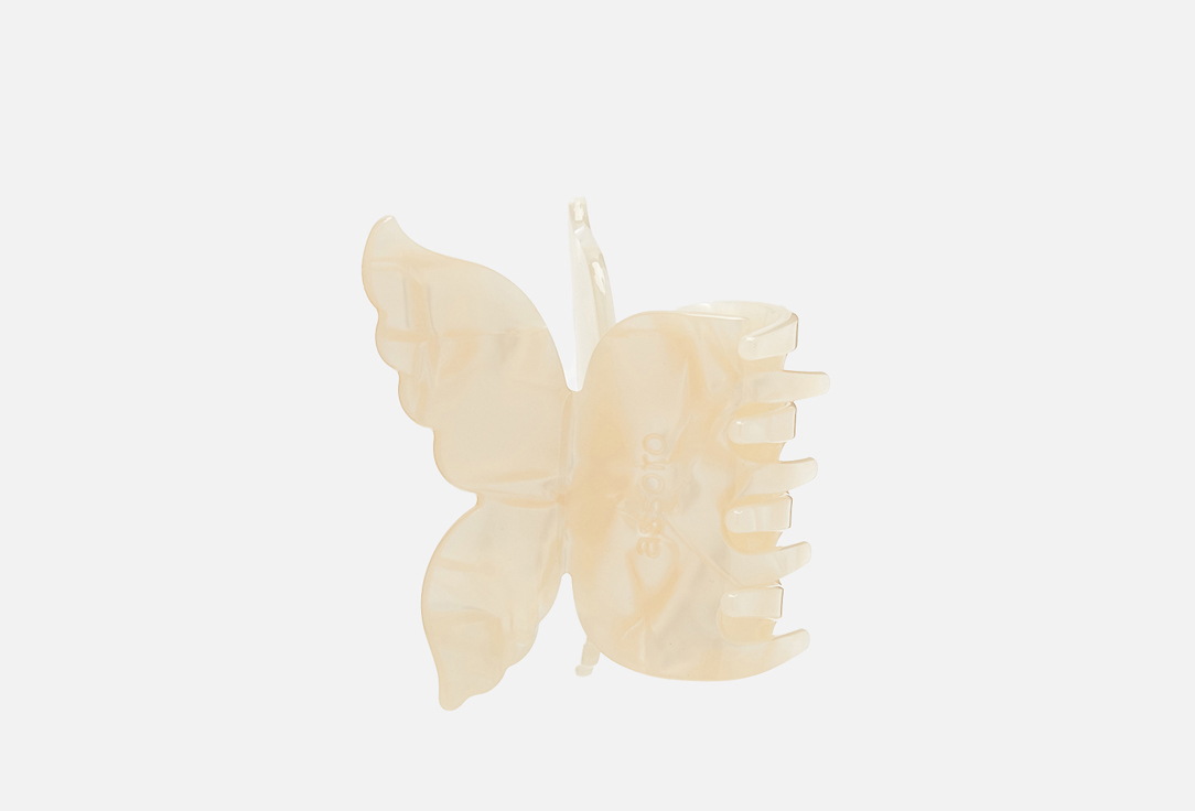 Изображение товара Крабик-заколка для волос Assoro молочная бабочка