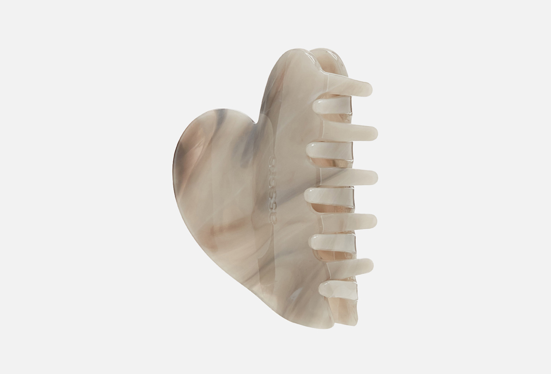 Изображение товара Крабик для волос Assoro платиновое сердце