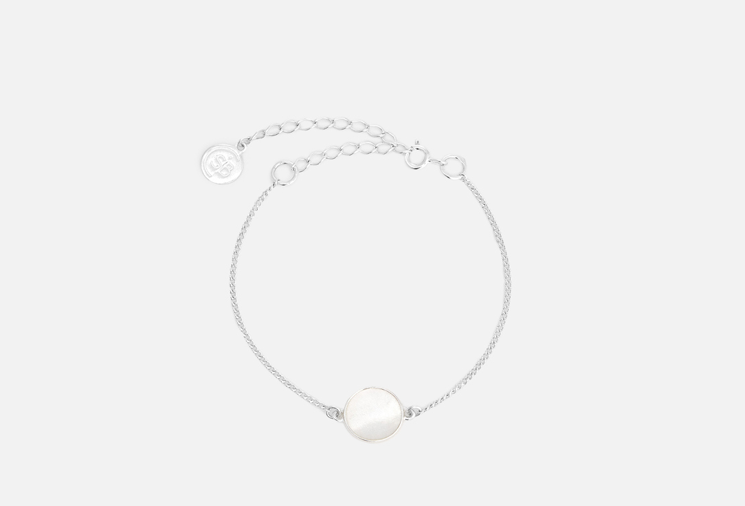 

Серебряный браслет с перламутром SBLESKOM, С перламутром 1 шт