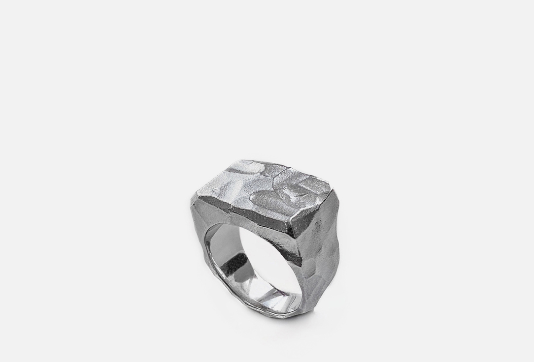 Серебряное кольцо-печатка Sbleskom Fackтура 