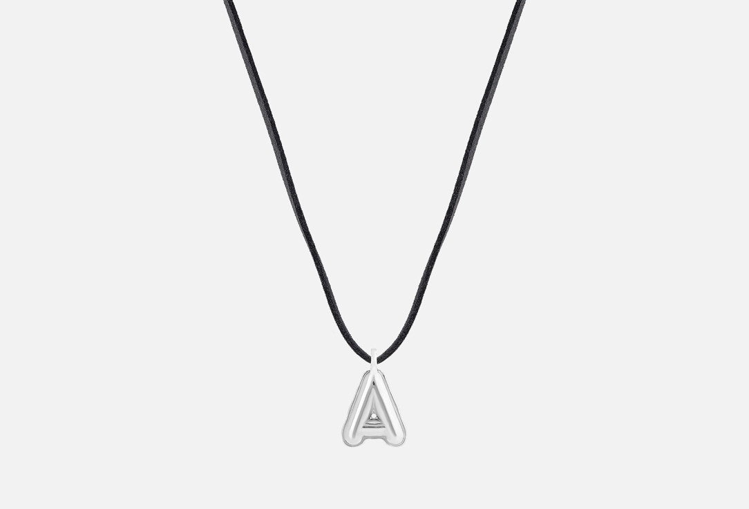 Изображение товара Серебряная подвеска-буква А Balloon из серебра 925 пробы, родирование