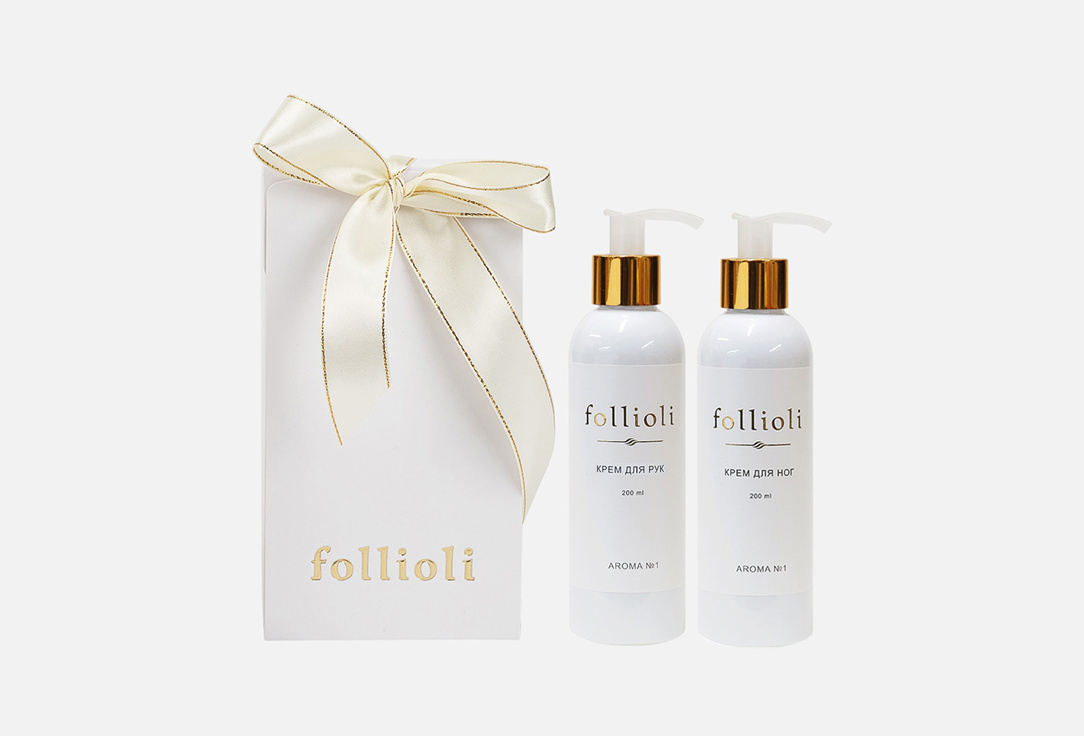 Изображение товара Подарочный набор: крем для рук + крем для ног Follioli Шелковое прикосновение