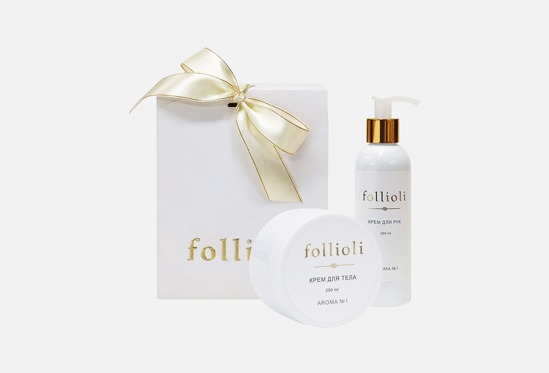 Изображение товара Подарочный набор: крем для рук + крем для тела Follioli Шелковое прикосновение