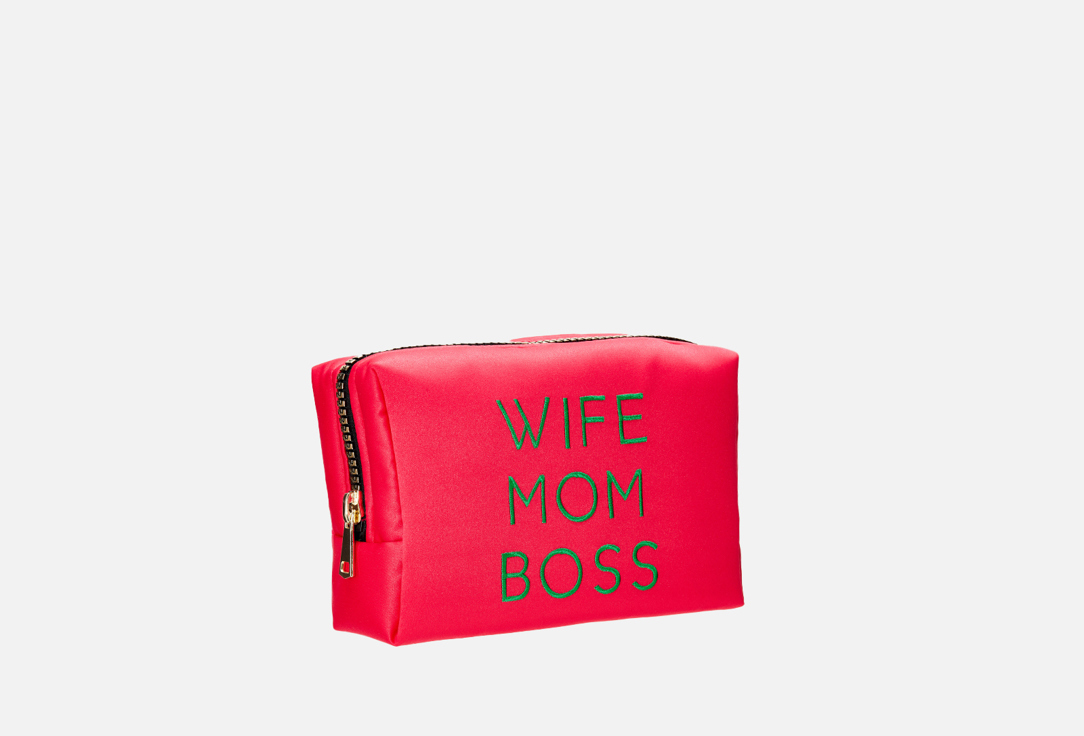 

Косметичка KOMSI BRAND, Красный, Wife mom boss 1 шт