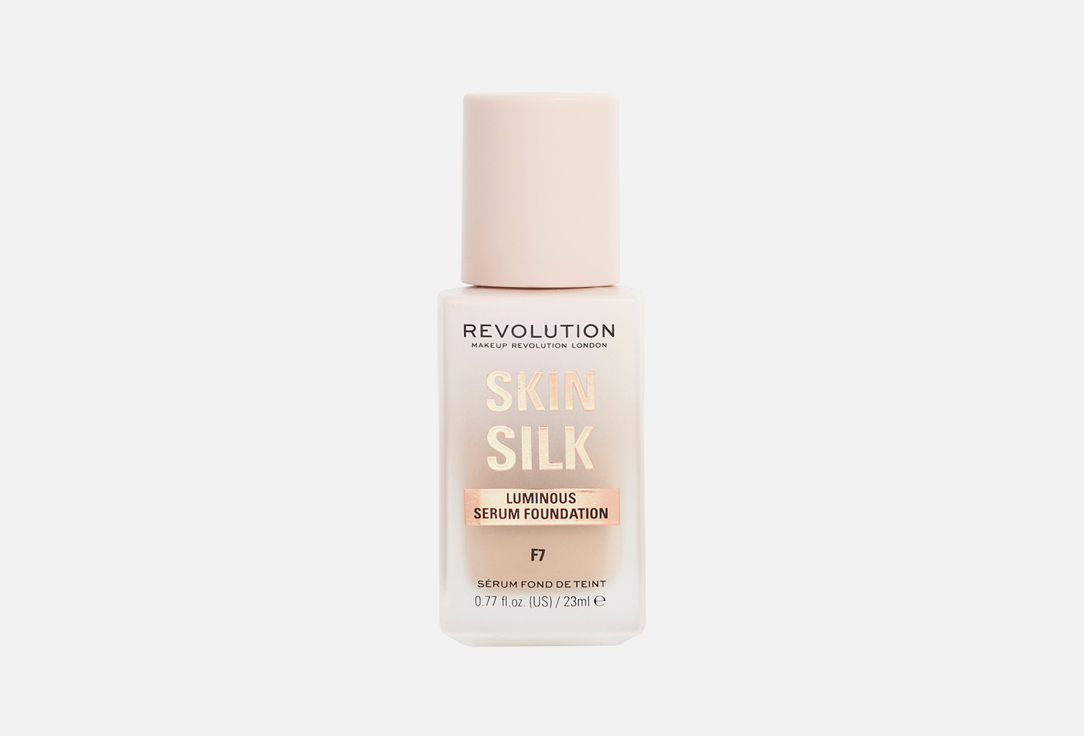 ТОНАЛЬНАЯ ОСНОВА MakeUp Revolution Skin Silk Serum Foundation F7