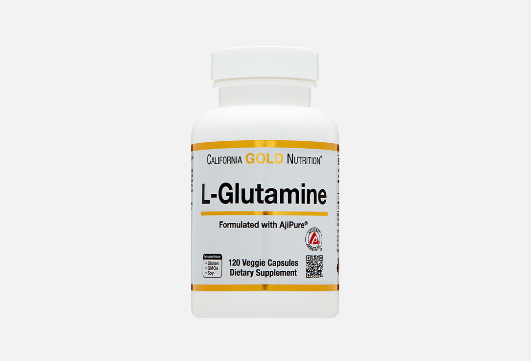 L-Глютамин CALIFORNIA GOLD NUTRITION 1000 мг в капсулах 120 шт