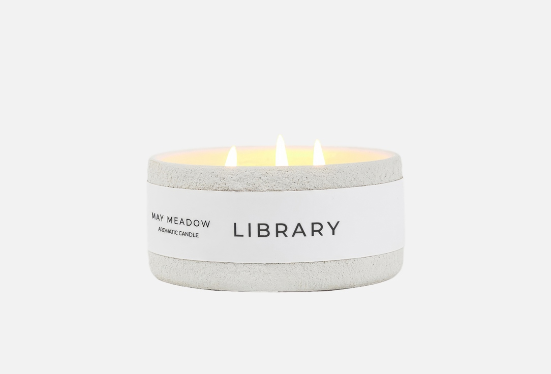 

Ароматическая свеча MAY MEADOW, Белый, Library 200 мл