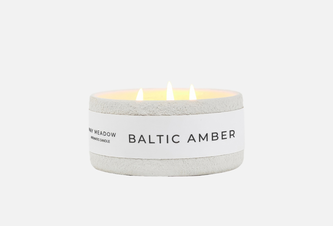 

Ароматическая свеча MAY MEADOW, Белый, Baltic amber 200 мл
