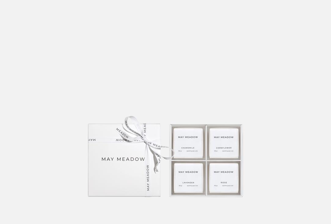 

Набор ассорти шипучий куб для ванны MAY MEADOW, Box of sparkling cubes 600 г