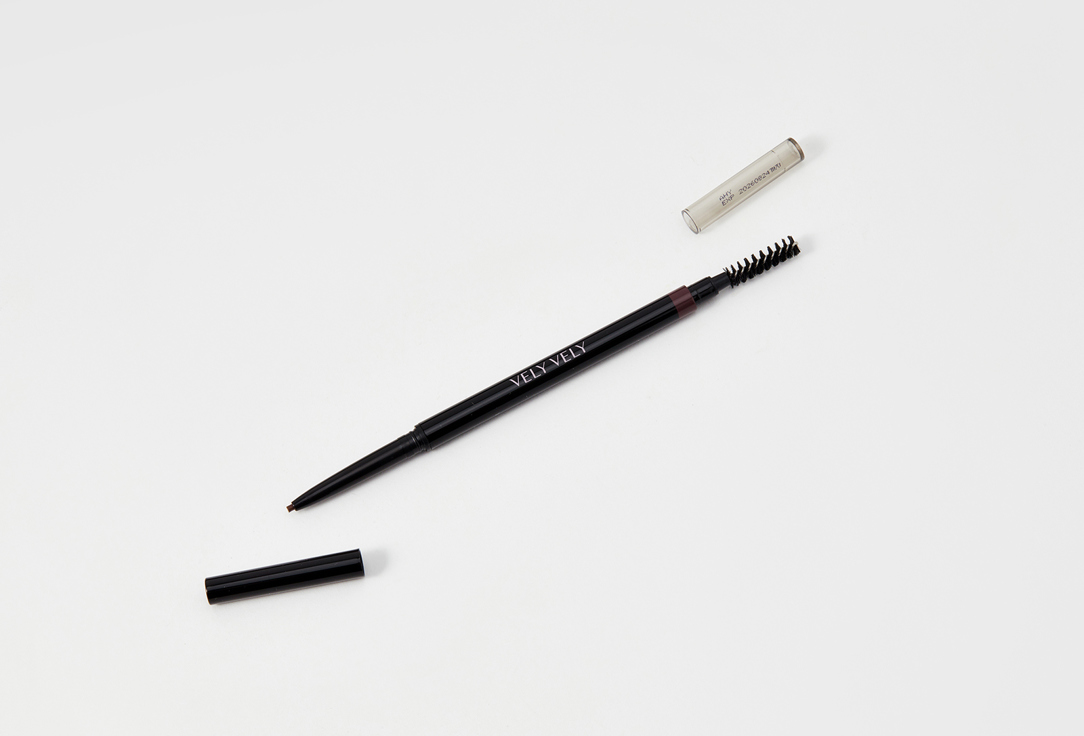 Карандаш для бровей Vely Vely Microfiber brow pencil коричневый