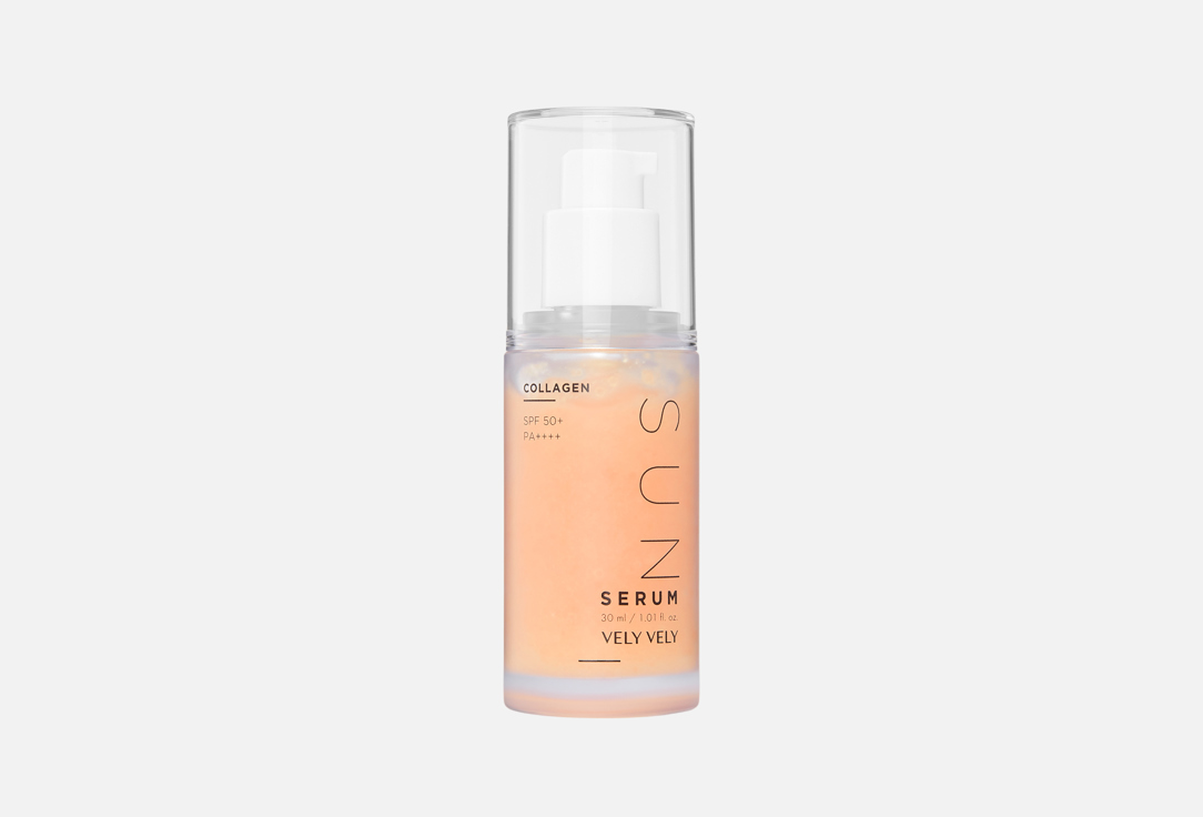 

Солнцезащитная сыворотка для лица SPF50 VELY VELY, Collagen Sun Serum 30 мл