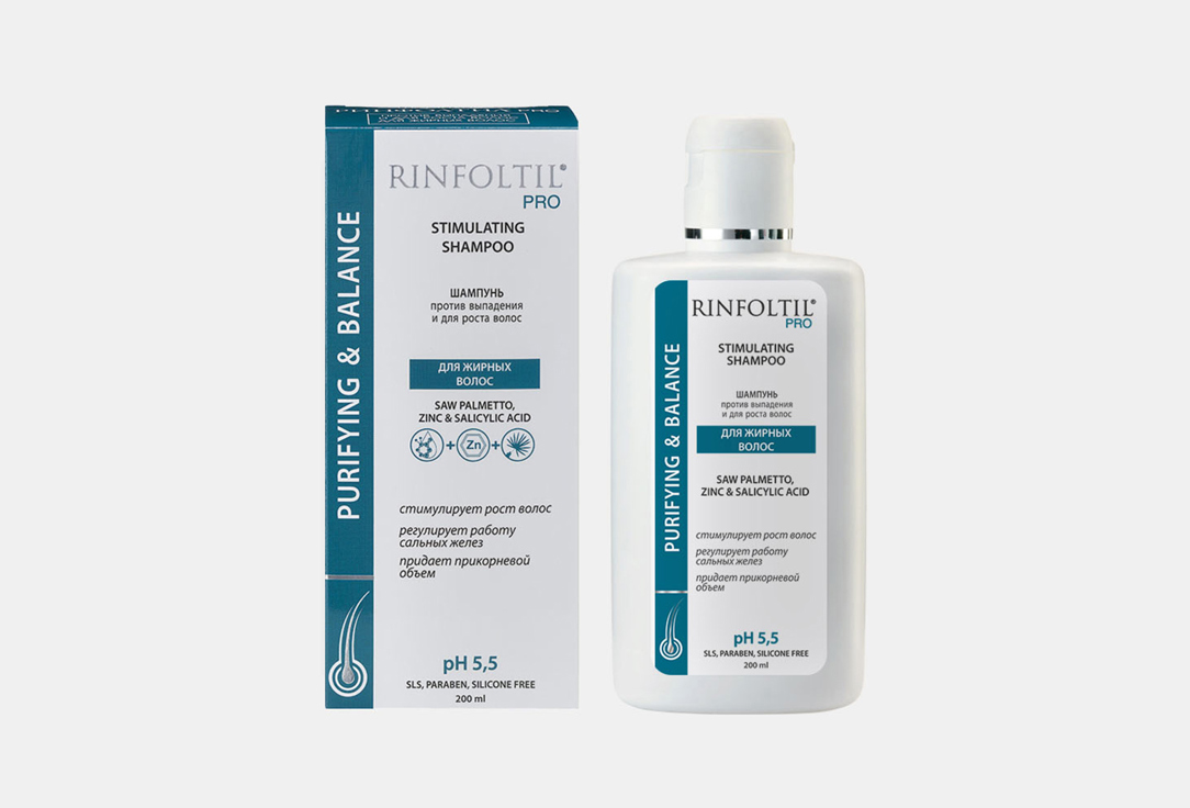 Изображение товара ШАМПУНЬ ПРОТИВ ВЫПАДЕНИЯ И ДЛЯ РОСТА ВОЛОС RINFOLTIL PRO