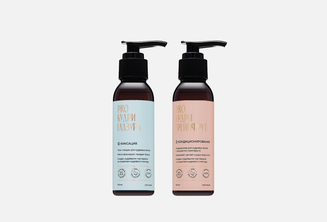 

Набор для вьющихся и кудрявых волос PROКУДРИ, Conditioner&Gel 2 шт