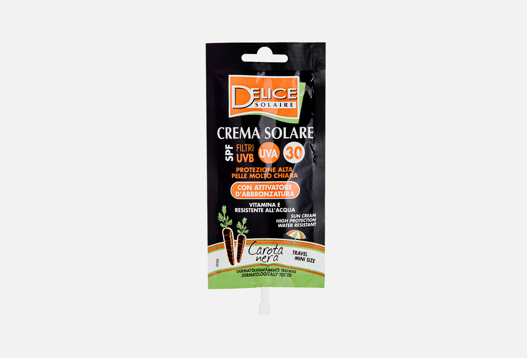 Изображение товара СОЛНЦЕЗАЩИТНЫЙ КРЕМ SPF30 DELICE SOLAIRE BLACK CARROT SUN CREAM