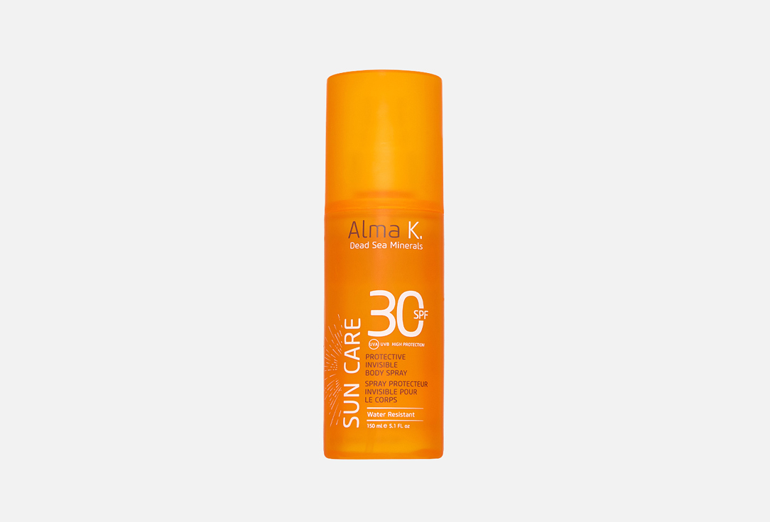 Солнцезащитный спрей для тела SPF30 ALMA K. Protective invisible body spray 150 мл