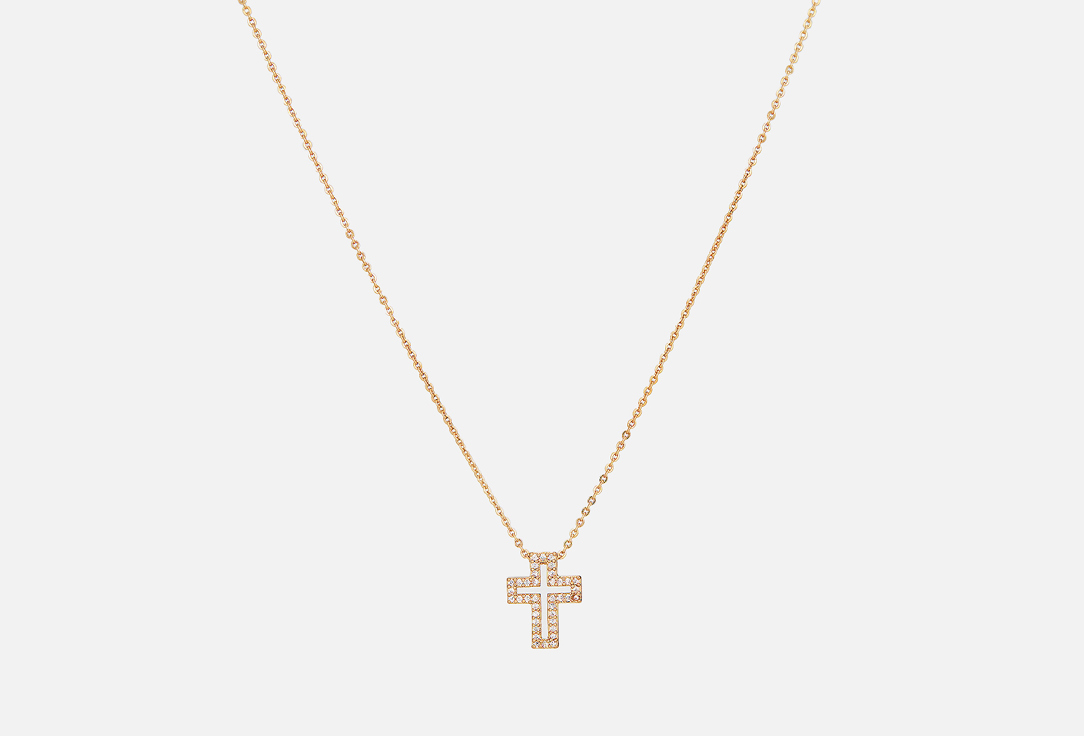 Изображение товара Подвеска Amante crystal крест мини в золоте