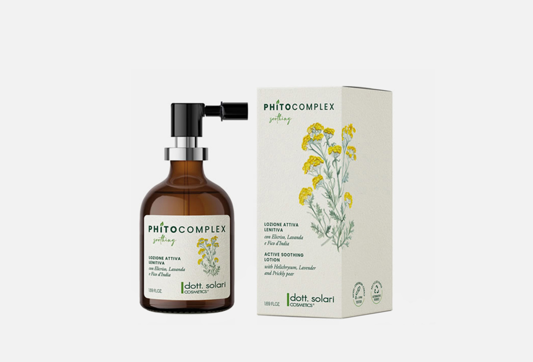 

успокаивающий Лосьон для кожи головы DOTT.SOLARI COSMETICS, Phitocomplex Soothing line 50 мл