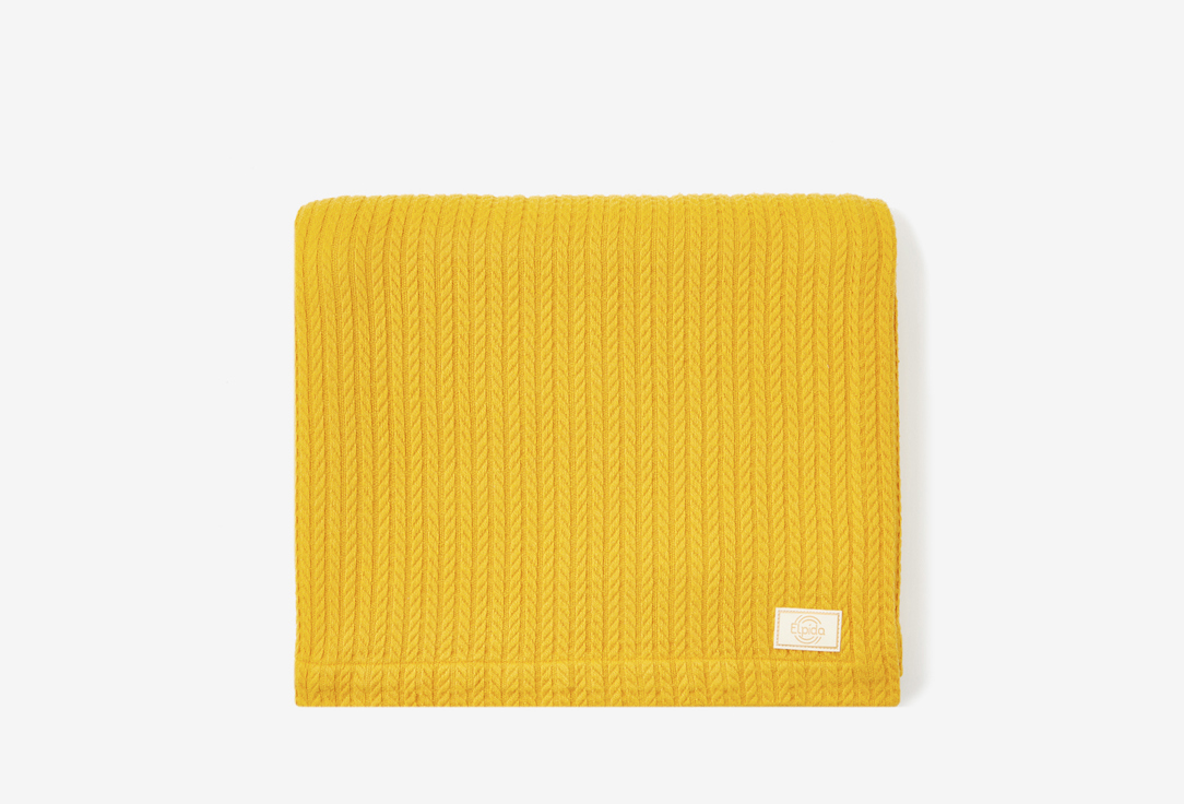 

Вязанное покрывало ELPIDA, Желтый, Mustard color, 240х230 1 шт