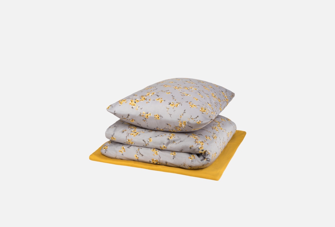 Изображение товара Комплект постельного белья New Star букет, цветущий абрикос, евро