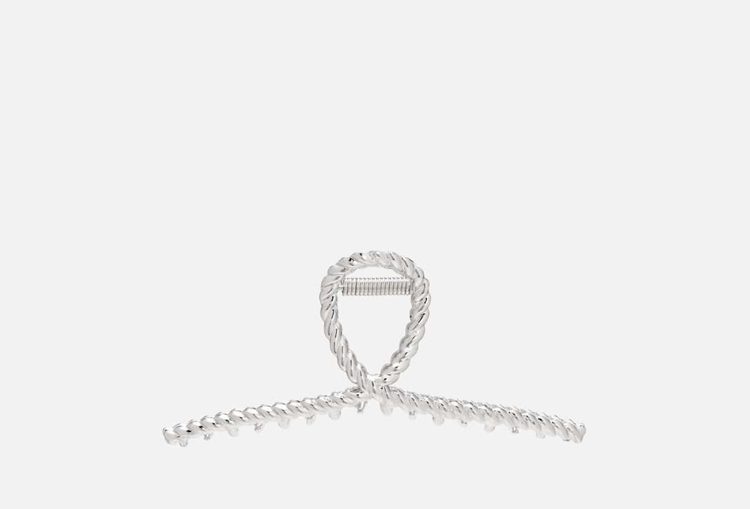 Изображение товара Большая металлическая заколка для волос Ronda Hairpin clip серебряного цвета