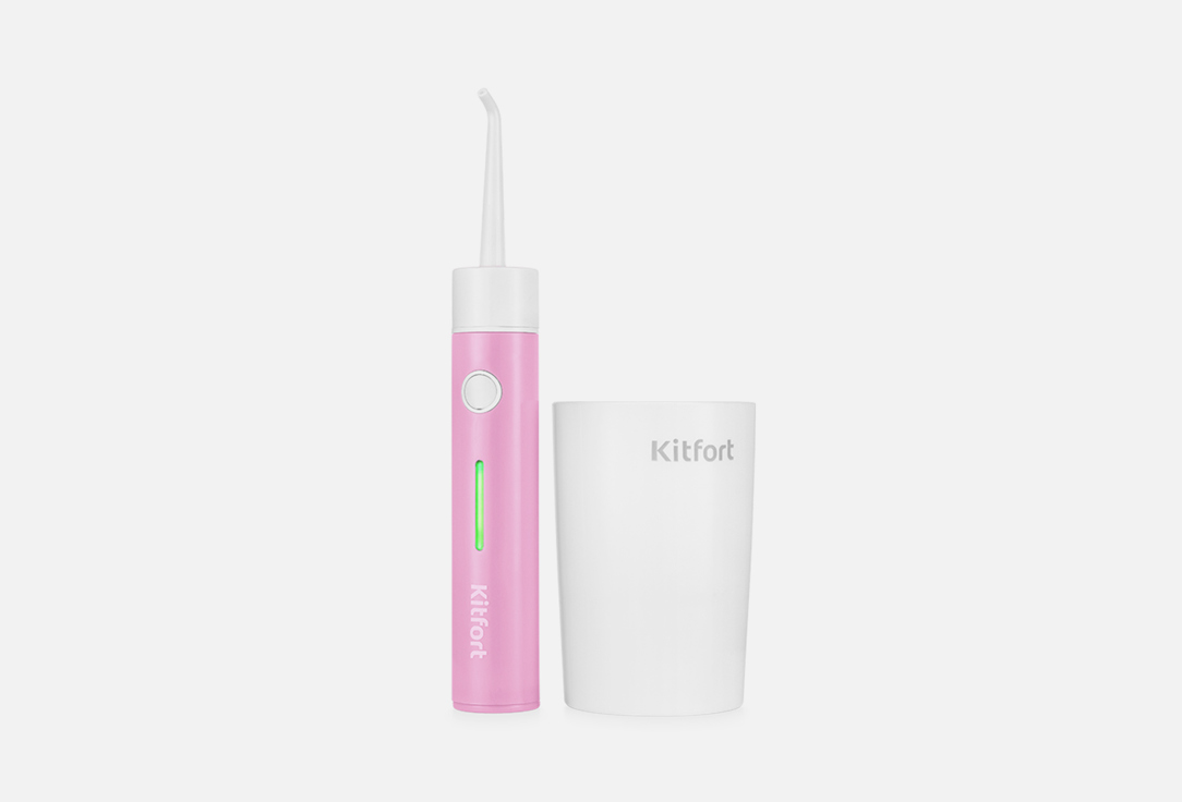Ирригатор для полости рта Kitfort КТ-2957-1 бело-розовый 