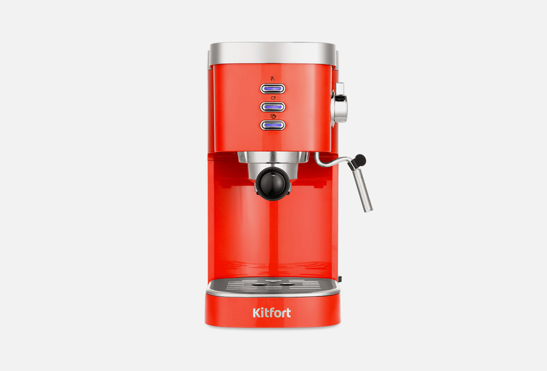 Кофеварка KITFORT КТ-7114-1 красный 1 шт кофеварка kitfort кофеварка 2 в 1 кт 7143