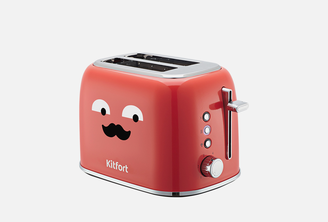 Тостер KITFORT КТ-6218-1 красный 1 шт сэндвичница kitfort кт 1609 panini maker красный