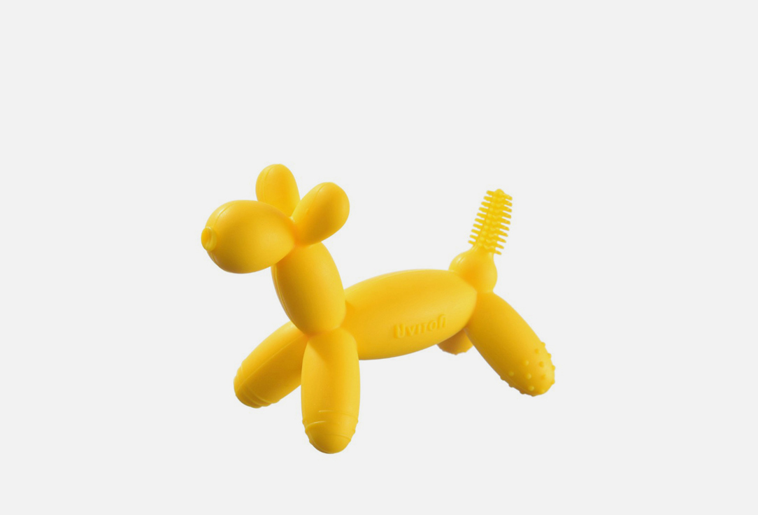 цена Силиконовая игрушка-прорезыватель UVITON Pony baby Желтый 1 шт