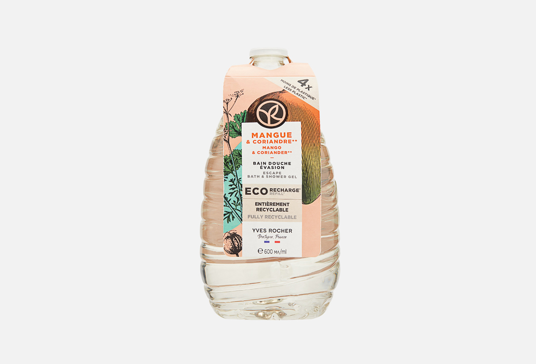 

Гель для душа и ванны YVES ROCHER, Манго & кориандр 600 мл