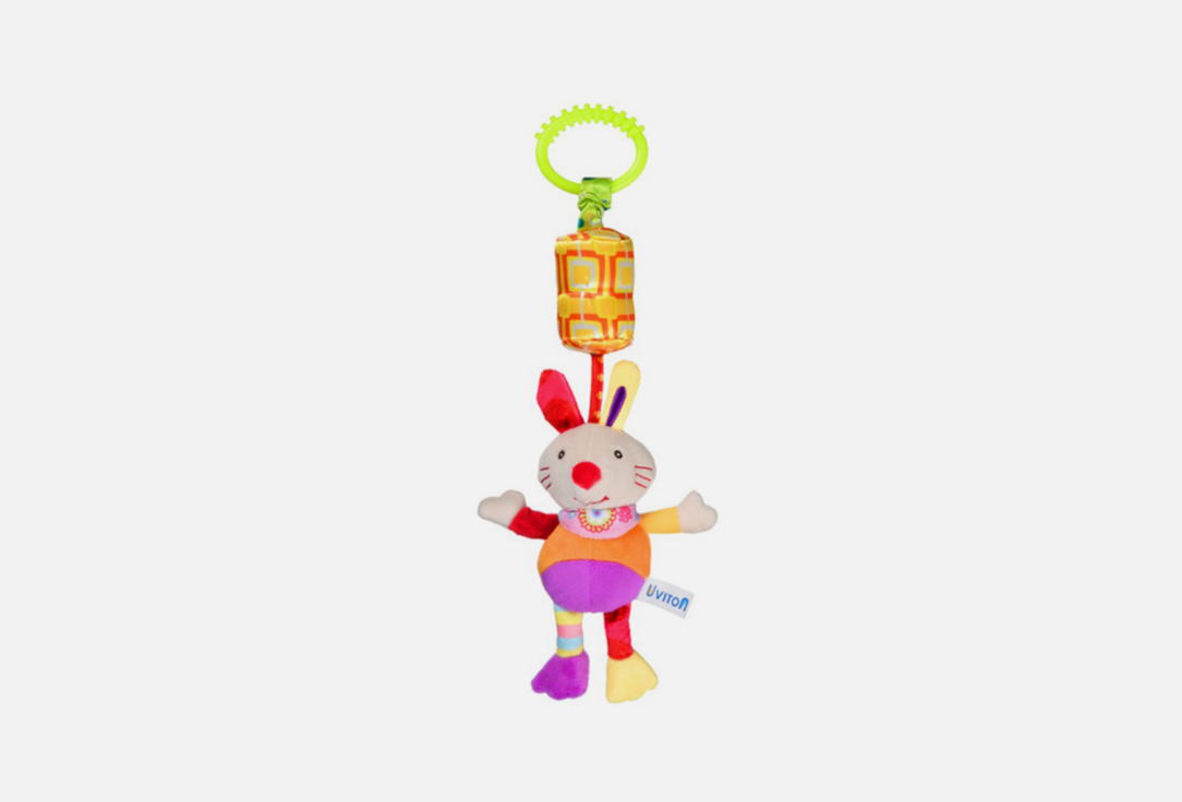 Игрушка со звоночком UVITON Зайка 1 шт flamingo игрушка д к мышь со звонком на присоске