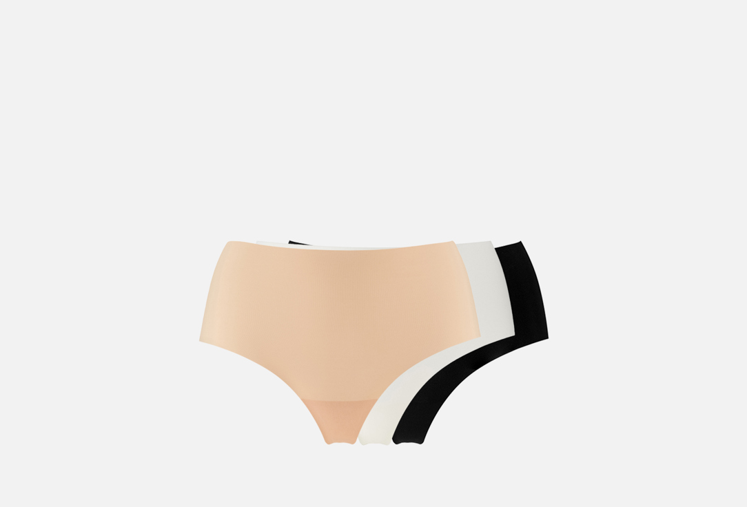 Набор стрингов AMAZONKA UNDERWEAR Secret белый, черный, бежевый M мл
