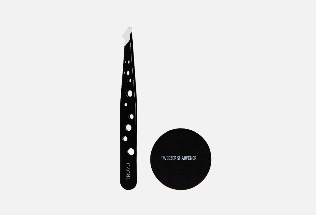 Изображение товара Пинцет с комбинированными кончиками TRUYU Combo tip tweezers с диском для заточки