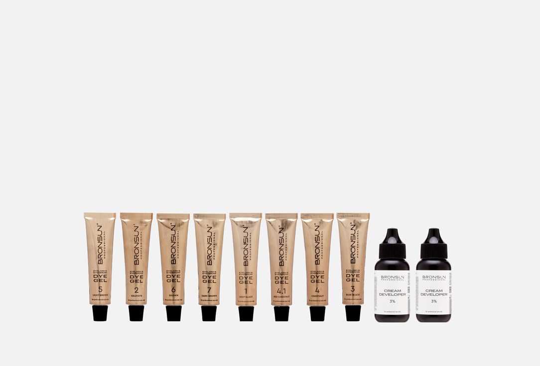 Изображение товара Набор гель-красок для бровей INNOVATOR COSMETICS BRONSUN с оксидантами