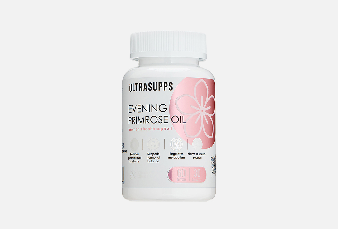 Изображение товара БАД для женского здоровья Ultrasupps Масло примулы вечерней в капсулах