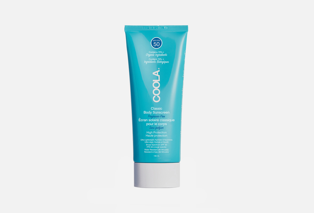 Солнцезащитный крем для тела SPF 50 COOLA Classic Body Sunscreen Fragrance-Free  148 мл