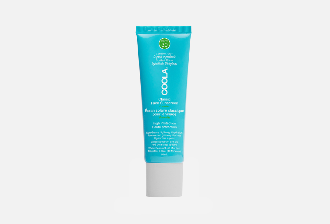 Солнцезащитный крем для лица SPF 30 COOLA Classic Face Sunscreen Cucumber  50 мл