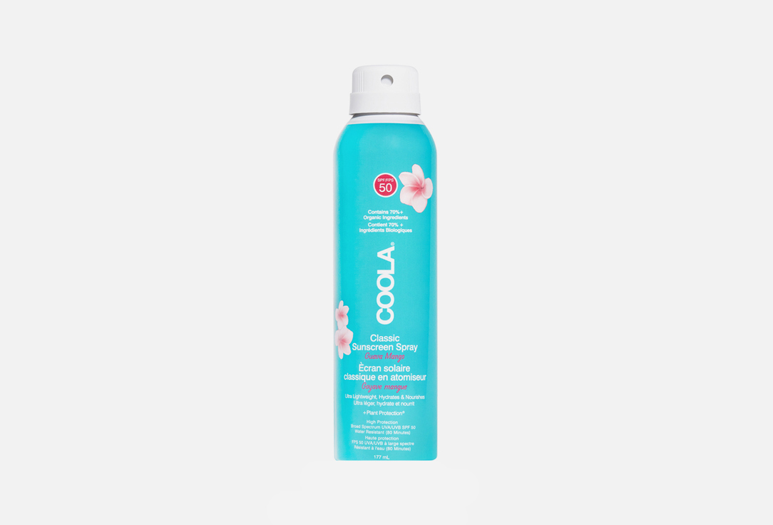 Изображение товара Солнцезащитный спрей для тела SPF 50 COOLA Classic Sunscreen Spray Guava Mango
