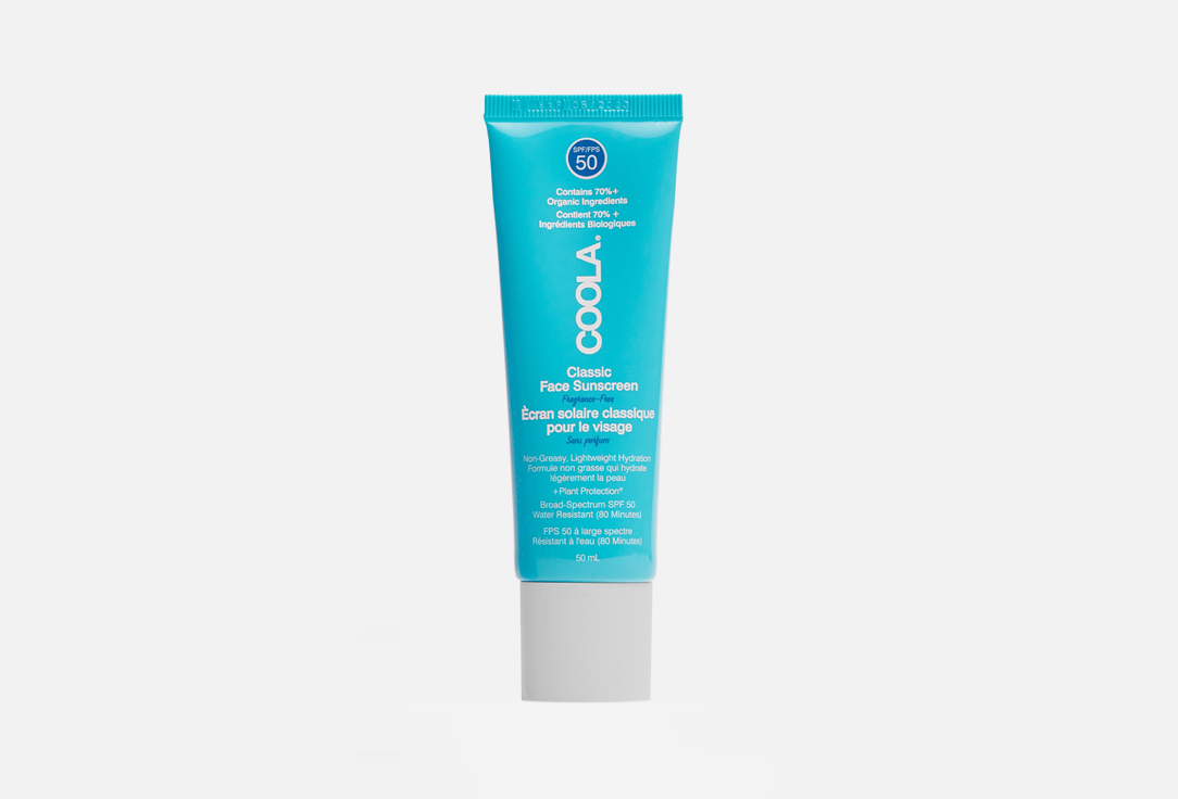 Солнцезащитный крем для лица SPF 50  COOLA Classic Face Sunscreen Fragrance-Free  