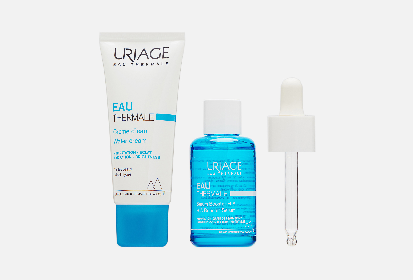 Uriage Набор: увлажняющая сыворотка-бустер, увлажняющий крем eau ...